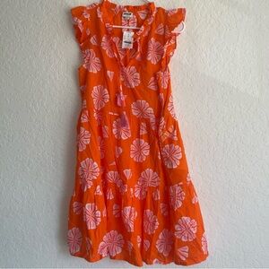 J. Crew Orange and Pink Kids Dress